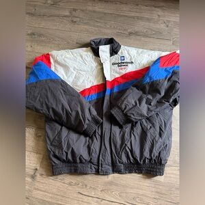 Vintage GM Goodwrench Racing Jacket Dale Earnhardt 3 Colorblock Puffer Mens XXL